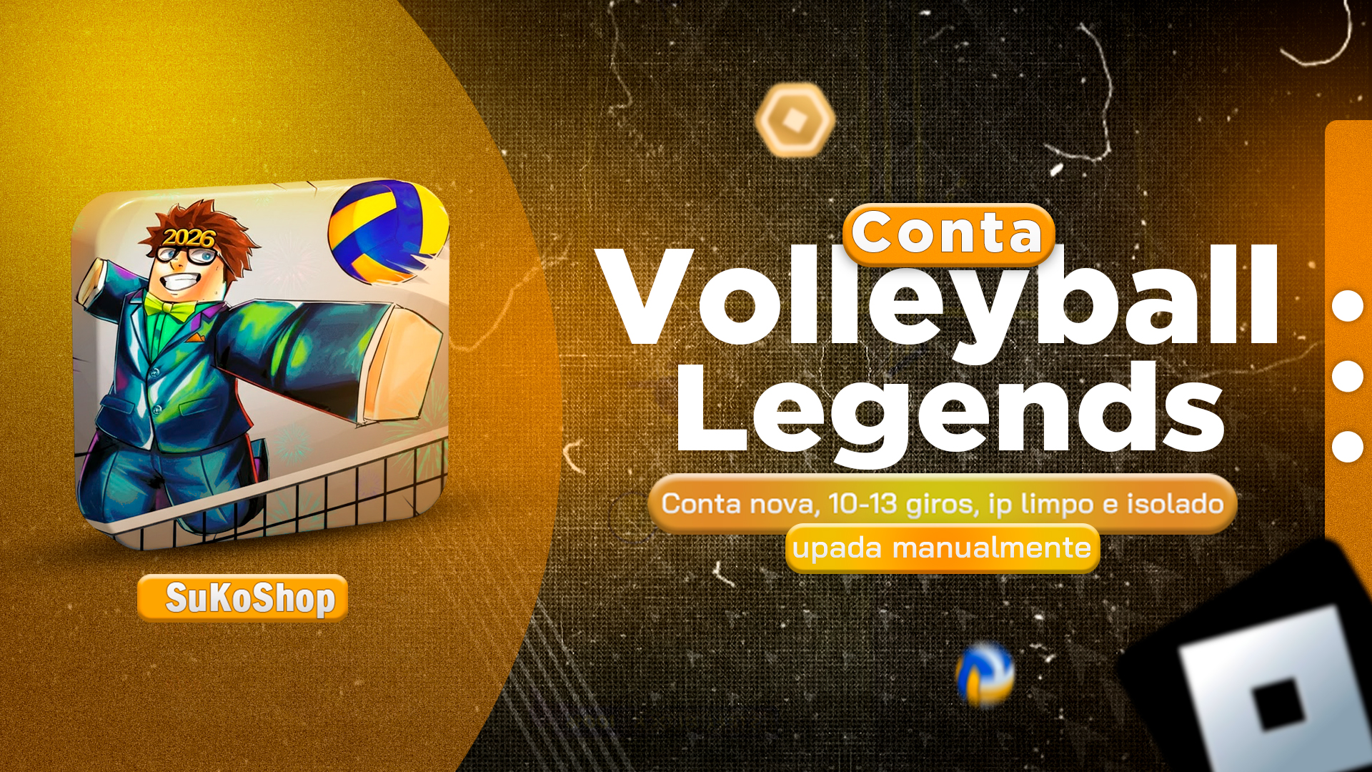 Contas Rerroll VBL LVL 15+